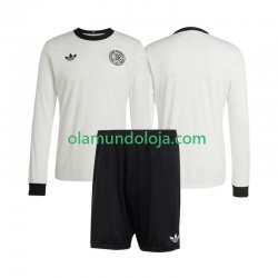 Camisola Alemanha ANVERSARY Criança Equipamento Primeiro 2025 Manga Comprida